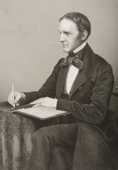 William Hickling Prescott (1796-1859) engraved by D.J. Pound from a photograph, from 